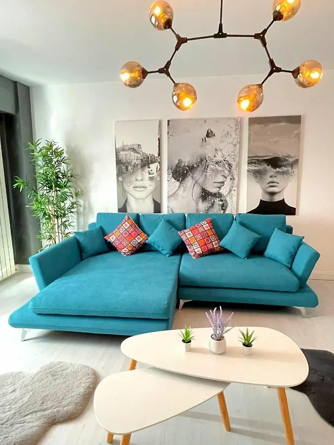 Artsy Riverside Suite - 1Br Amazing Central Apartment Bukurešť Rumunsko